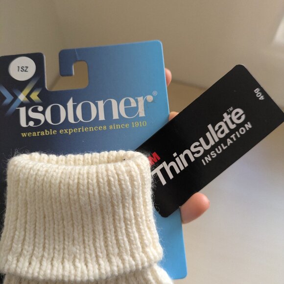 Isotoner Women’s Chenille Cable Knit Gloves - Picture 3 of 6